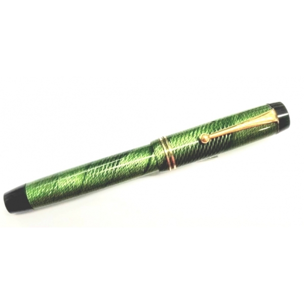 Parker Duofold Herringbone verde