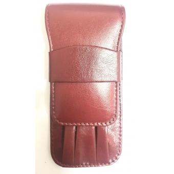 Estojo 3 peças couro