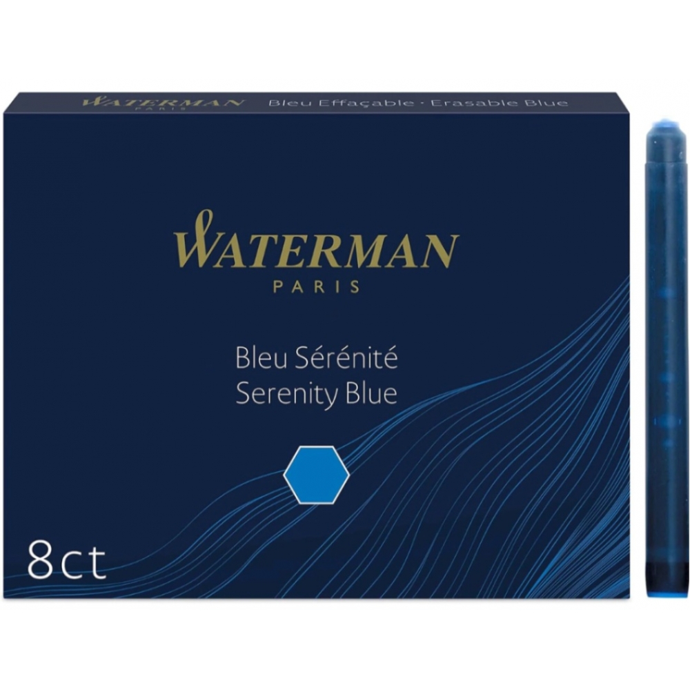 Cartucho Waterman - azul royal - Serenity Blue