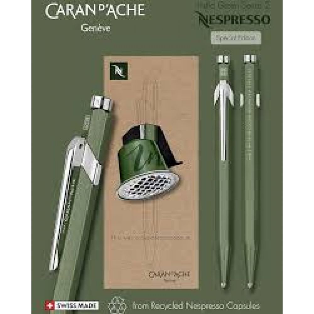 849 CANETA ESFEROGRÁFICA NESPRESSO LIMITED EDITION - Verde Ed. 2019