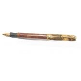 Parker Duette ( Depression Era) - Marmorizada bege com marrom