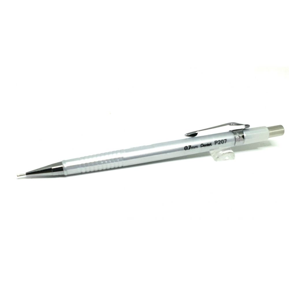 Lapiseira Pentel P200 0.7mm - prata