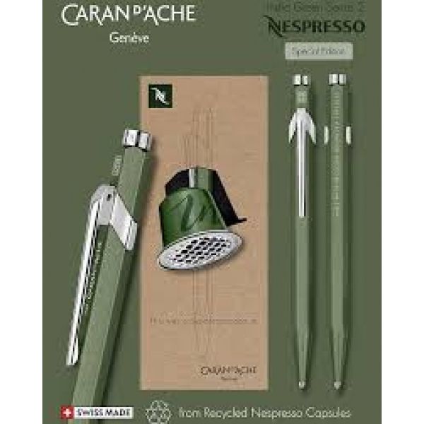 849 CANETA ESFEROGRÁFICA NESPRESSO LIMITED EDITION - Verde Ed. 2019