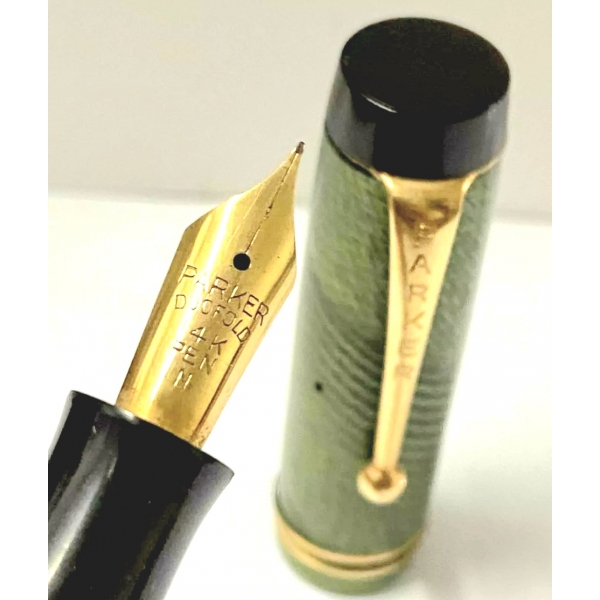 Parker Duofold Herringbone verde