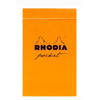 Bloco Rhodia Pocket Capa Laranja 8558C - Pontilhado