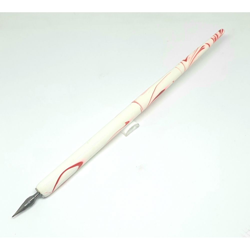 Dip Pen - branco e vermelho