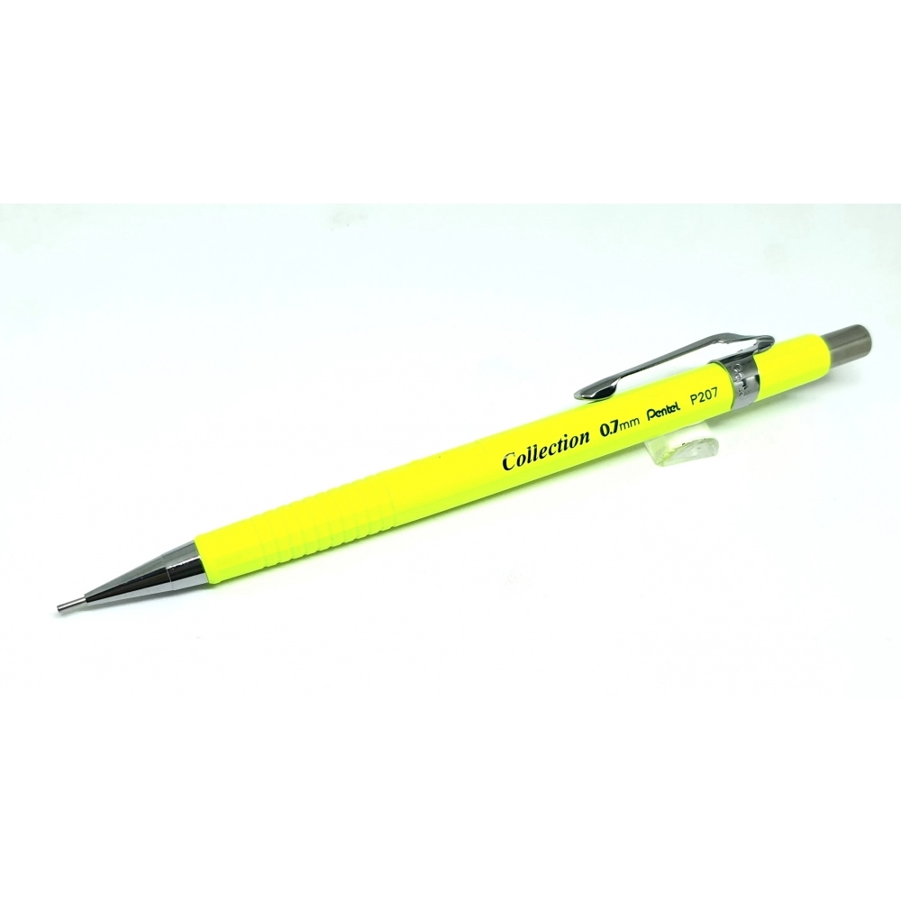 Lapiseira Pentel P200 0.7mm - amarela marca texto