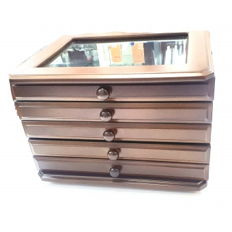 Estojo de madeira 60 peças