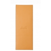 Bloco de Notas Rhodia Boutique N°8 118098C Capa de Couro Laranja - Quadriculado