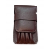 Estojo 3 peças couro - marrom