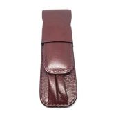 Estojo 2 peças Couro - Bordô