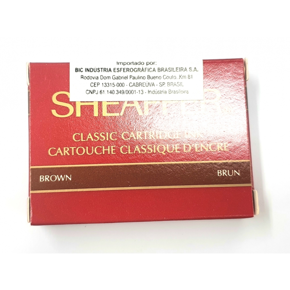 Sheaffer cartucho clássico - marrom