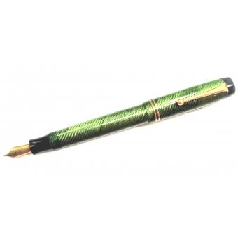 Parker Duofold Herringbone verde