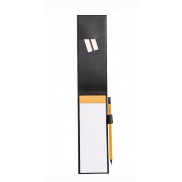 Bloco de Notas Rhodia Boutique N°8 118099C Capa de Couro Preta - Quadriculado