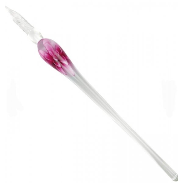 Caneta de Vidro para Caligrafia Floral ( Sinoart+) - Floral Rosa