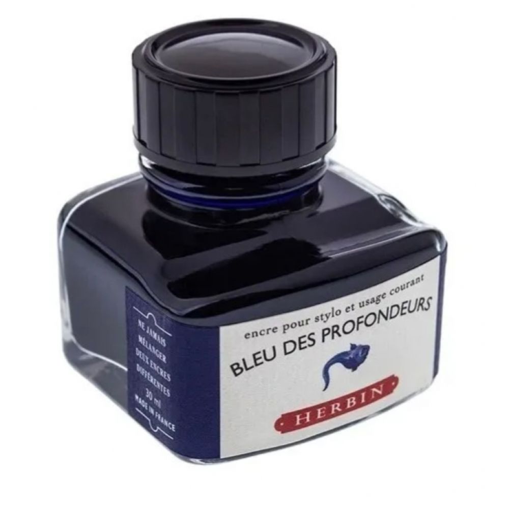 Tinta Jacques Herbin - bleu des profondeurs