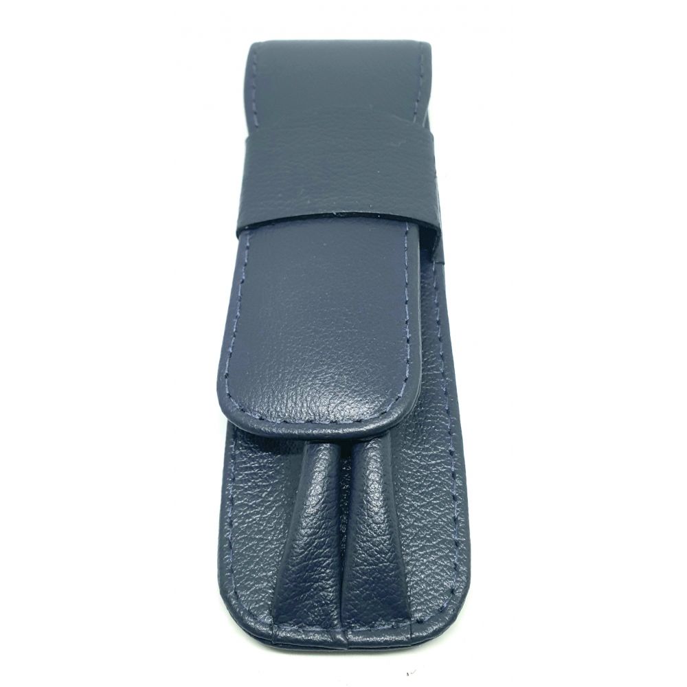 Estojo 2 peças Couro - Azul