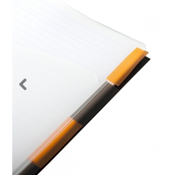 Caderno Rhodia Pro Book com Espiral Capa Preta A4+ 19930C - Quadriculado