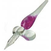 Caneta de Vidro para Caligrafia Floral ( Sinoart+) - Floral Rosa