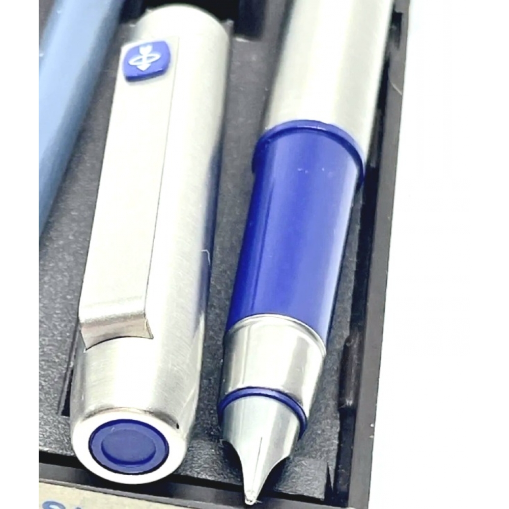 Parker 25 aço - azul